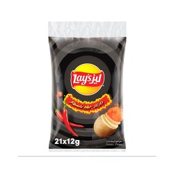 شيبسي ليز حار نار 12 جم * 21 كيس