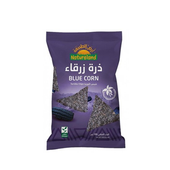 ارض الطبيعة شيبس التورتيا ذرة زرقاء 150 جم عضوي كيس ارض الطبيعة شيبس التورتيا ذرة زرقاء 150 جم عضوي كيس