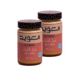 العويد عسل الشباب 450 جم 1+1 حبة