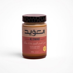 العويد عسل السدر المميز المشبع بغذاء ملكات 500 جرام