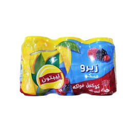 كانز شاي كوكتيل فواكهة زيرو 320 مل * 6 حبة