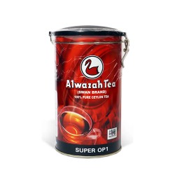 شاي الوزة اسود خشن علب 300 جم حديد