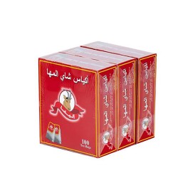 شاي اكياس المها 100 باكيت * 3 حبة