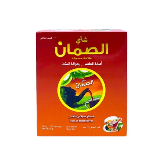 الصمان شاي سيلاني فاخر احمر 2.25 جم * 100 كيس الصمان شاي سيلاني فاخر احمر 2.25 جم * 100 كيس