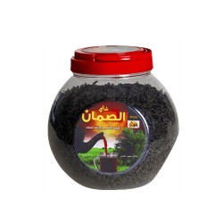 الصمان شاي سيلاني اسود خشن 600 جم مرطبان