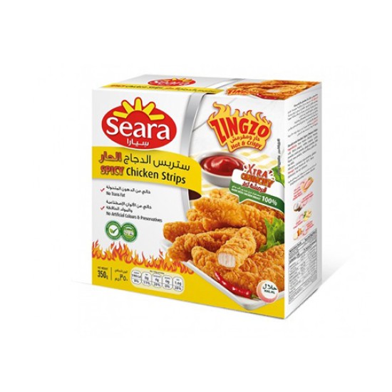 سيارا ستربس الدجاج الحار 350 جم سيارا ستربس الدجاج الحار 350 جم